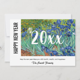 Vincent van Gogh - Gott nytt år / Irises Julkort