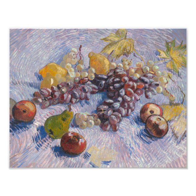 Vincent van Gogh - Grapes, Lemons, Pears Fototryck (Framsidan)