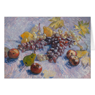 Vincent van Gogh - Grapes, Lemons, Pears Hälsningskort