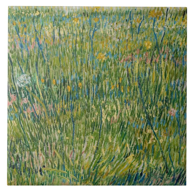 Vincent van Gogh - Grass-Patch Kakelplatta (Framsidan)