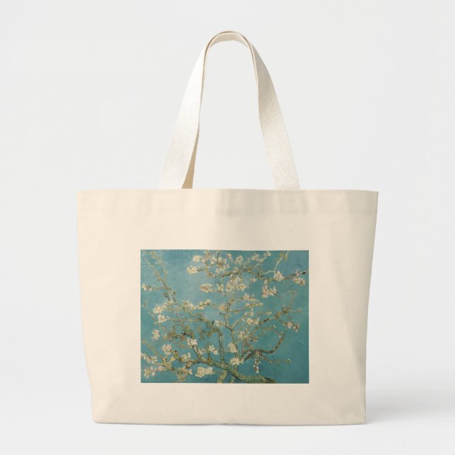 Vincent Van Gogh grenar av mandelträd Jumbo Tygkasse (Framsidan)