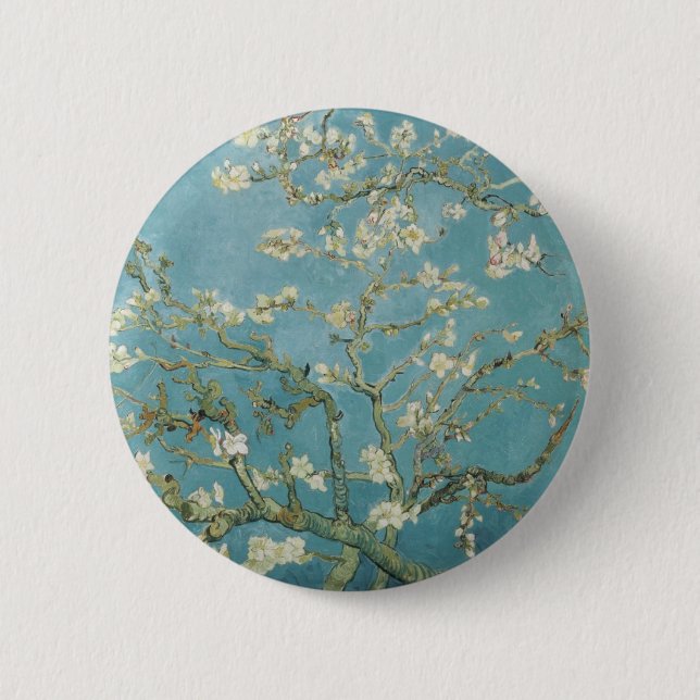 Vincent Van Gogh grenar av mandelträd Knapp (Framsida)