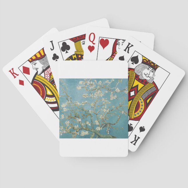 Vincent Van Gogh grenar av mandelträd Spel Kort (Baksidan)