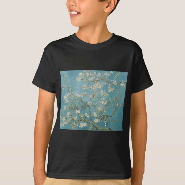 Vincent Van Gogh grenar av mandelträd Tee (Framsida)
