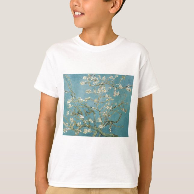 Vincent Van Gogh grenar av mandelträd Tee (Framsida)