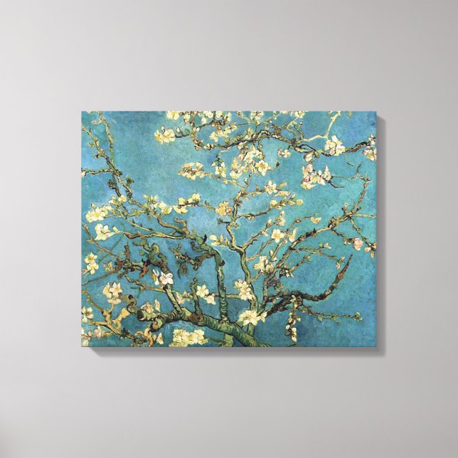 Vincent van Gogh Grenar med Almond Blommar Canvastryck (Framsida)