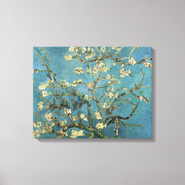 Vincent van Gogh Grenar med Almond Blommar Canvastryck (Framsida)