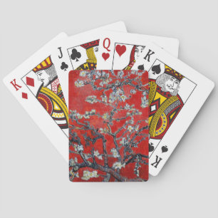 Vincent van Gogh Grenar med Almond Blommar Red Kortlek