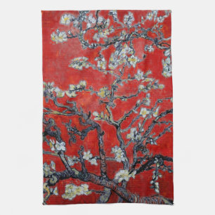 Vincent Van Gogh grenar med mandelblommar Kökshandduk