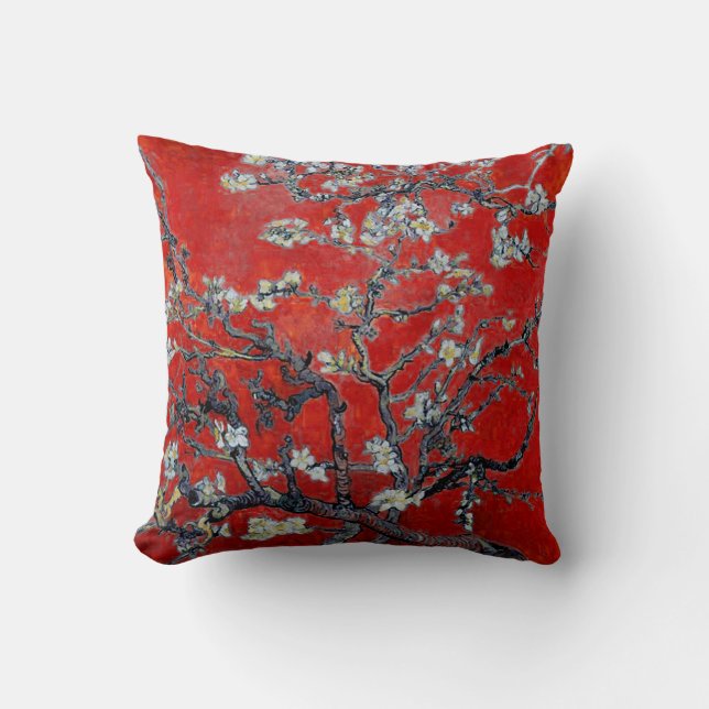 Vincent Van Gogh grenar med mandelblommar Kudde (Framsida)
