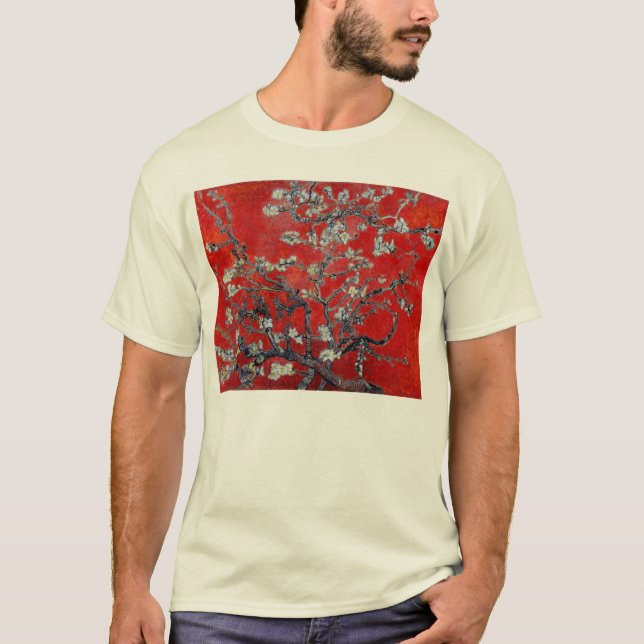 Vincent Van Gogh grenar med mandelblommar Tee Shirt (Framsida)