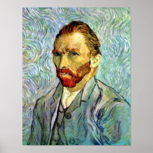 Vincent Van Gogh - Grön självporträtt Finkonst Poster