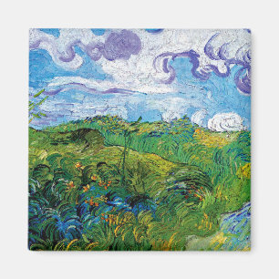 Vincent Van Gogh - Gröna vete fält i Auvers Magnet