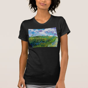 Vincent Van Gogh - Gröna vete fält i Auvers Tee Shirt
