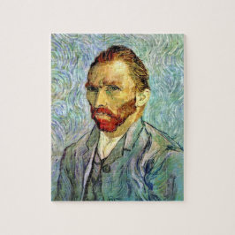 Vincent Van Gogh - Grönt Self-Porträtt Fine Art Pussel