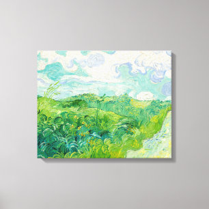 Vincent van Gogh - Grönt vetefält, Auvers Canvastryck