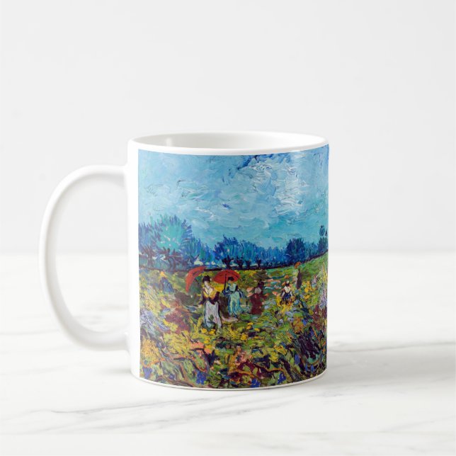 Vincent van Gogh - Grönt Vineyard Kaffemugg (Vänster)