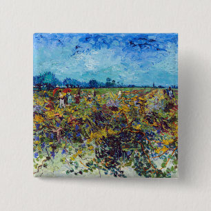 Vincent van Gogh - Grönt Vineyard Knapp