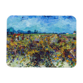 Vincent van Gogh - Grönt Vineyard Magnet