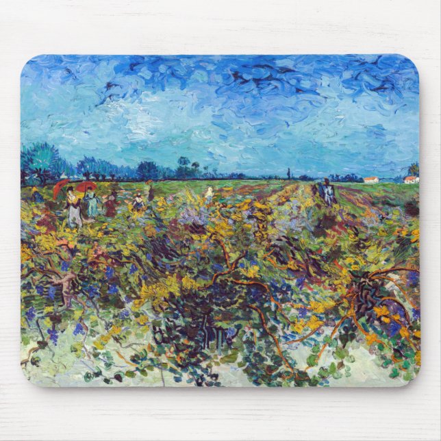 Vincent van Gogh - Grönt Vineyard Musmatta (Framsidan)
