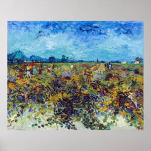Vincent van Gogh - Grönt Vineyard Poster