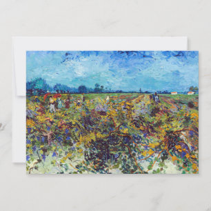 Vincent van Gogh - Grönt Vineyard Tack Kort