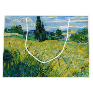 Vincent van Gogh - Grönt Wheat Fält med Cypress