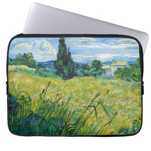 Vincent van Gogh - Grönt Wheat Fält med Cypress Laptop Fodral
