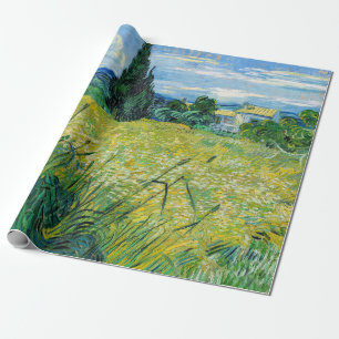 Vincent van Gogh - Grönt Wheat Fält med Cypress Presentpapper