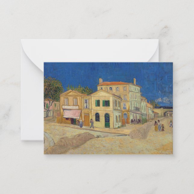Vincent van Gogh - Gulten House / The Street Anteckningskort (Framsida)