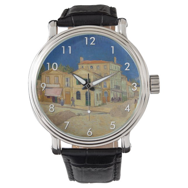Vincent van Gogh - Gulten House / The Street Armbandsur (Framsida)