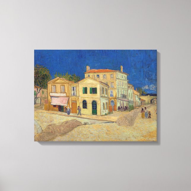 Vincent van Gogh - Gulten House / The Street Canvastryck (Framsida)