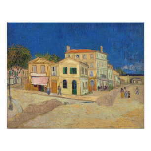 Vincent van Gogh - Gulten House / The Street Fototryck