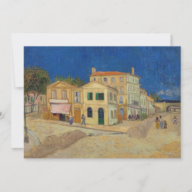 Vincent van Gogh - Gulten House / The Street Inbjudningar (Framsida)