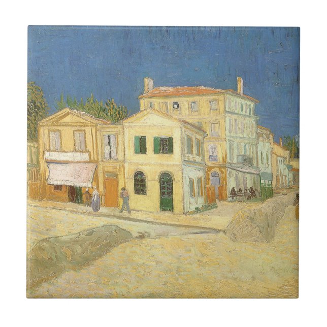 Vincent van Gogh - Gulten House (The Street) Kakelplatta (Framsidan)