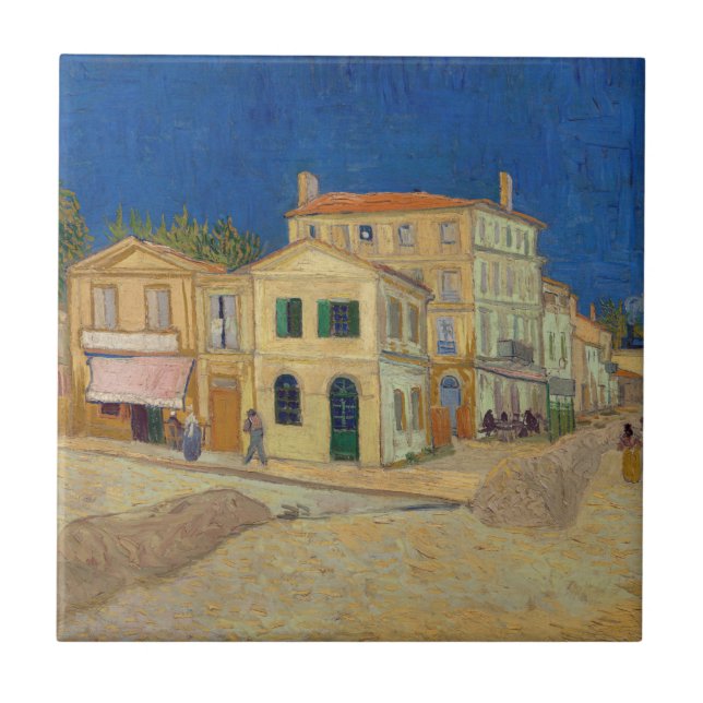 Vincent van Gogh - Gulten House / The Street Kakelplatta (Framsidan)