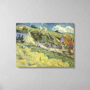 Vincent van Gogh - Halmtäckta stugor Canvastryck