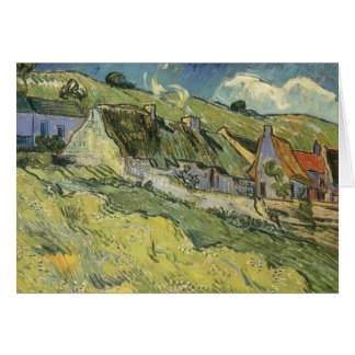 Vincent van Gogh - Halmtäckta stugor Hälsningskort