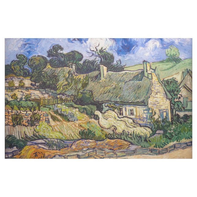 Vincent Van Gogh - Halmtäckta stugor vid Cordevill Tyg (Yard)