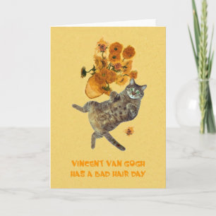 Vincent Van Gogh har en dålig hårdag Kort
