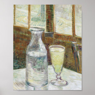 Vincent Van Gogh har fortfarande liv med Absinthe Poster