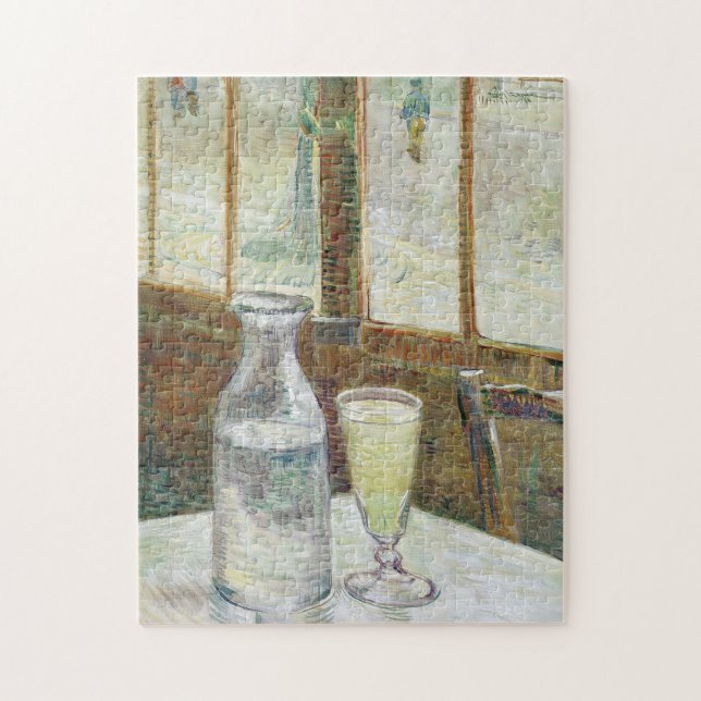 Vincent Van Gogh har fortfarande liv med Absinthe  Pussel (Vertikal)