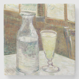 Vincent Van Gogh har fortfarande liv med Absinthe Stenunderlägg