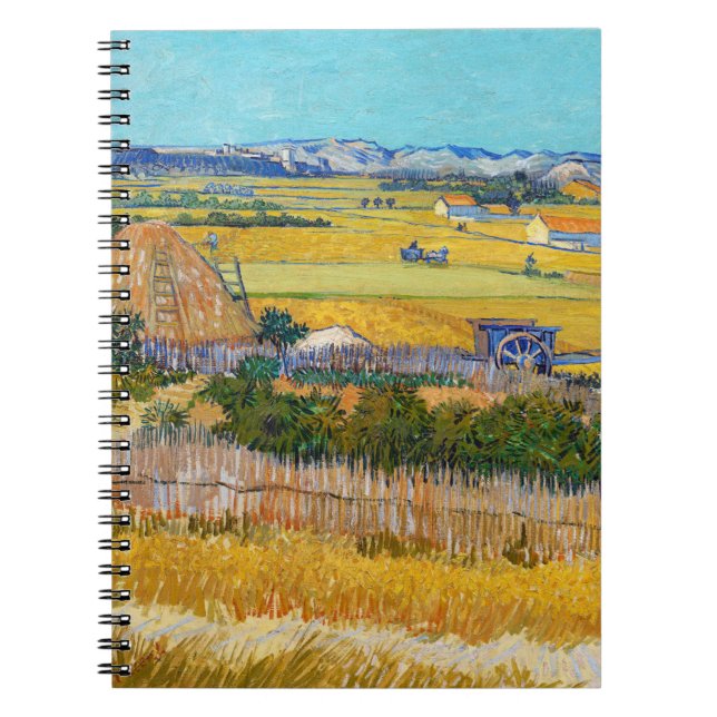 Vincent van Gogh - Harvest at La Crau Anteckningsbok (Framsidan)