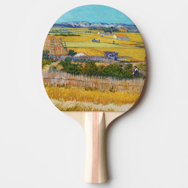 Vincent van Gogh - Harvest at La Crau Pingisracket (Framsidan)