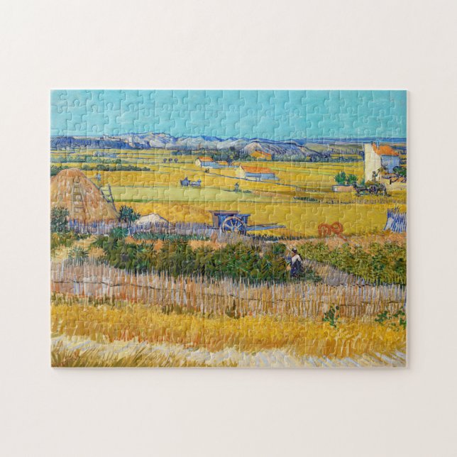 Vincent van Gogh - Harvest at La Crau Pussel (Horisontell)