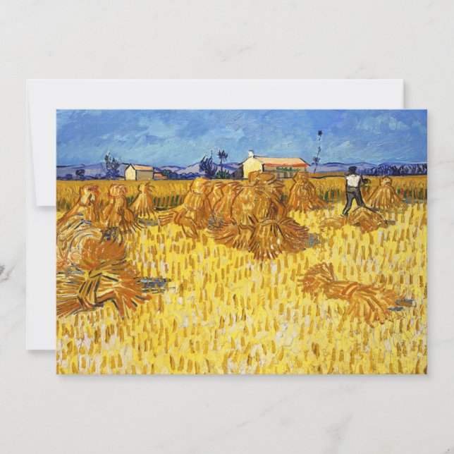 Vincent van Gogh - Harvest in Provence Inbjudningar (Framsida)