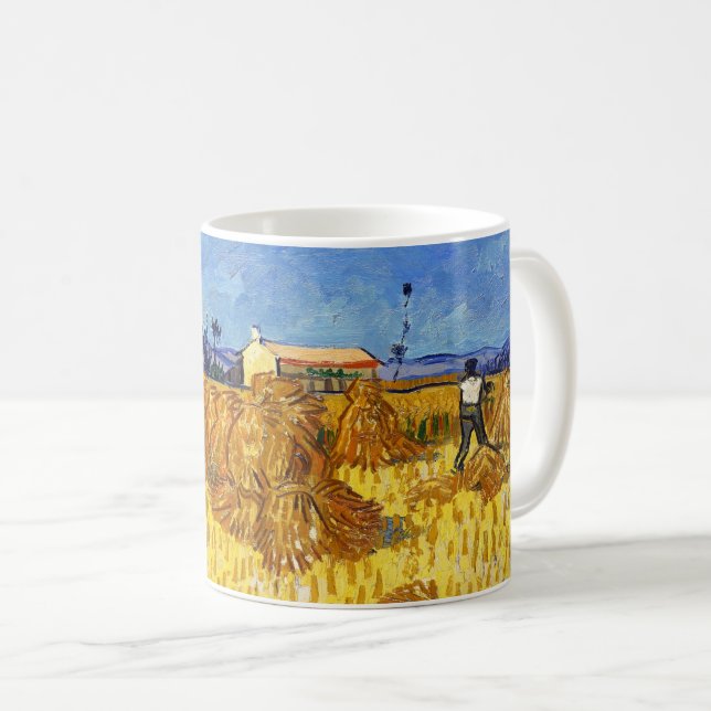 Vincent van Gogh - Harvest in Provence Kaffemugg (Framsida höger)