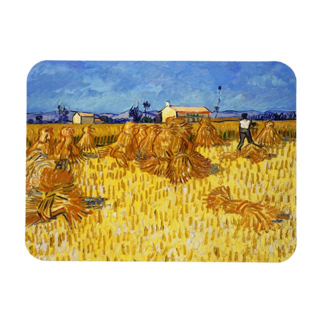 Vincent van Gogh - Harvest in Provence Magnet (Horisontell)
