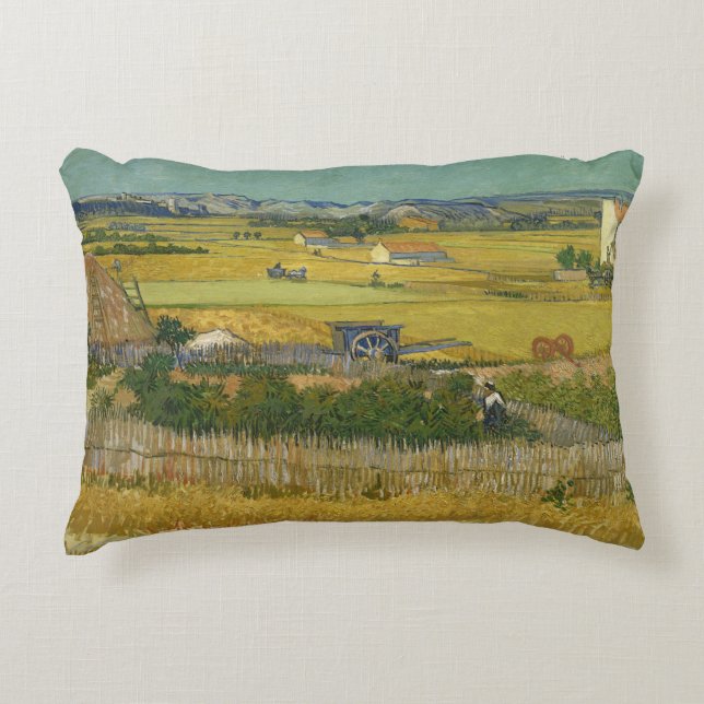 Vincent van Gogh - Harvest Prydnadskudde (Framsidan)